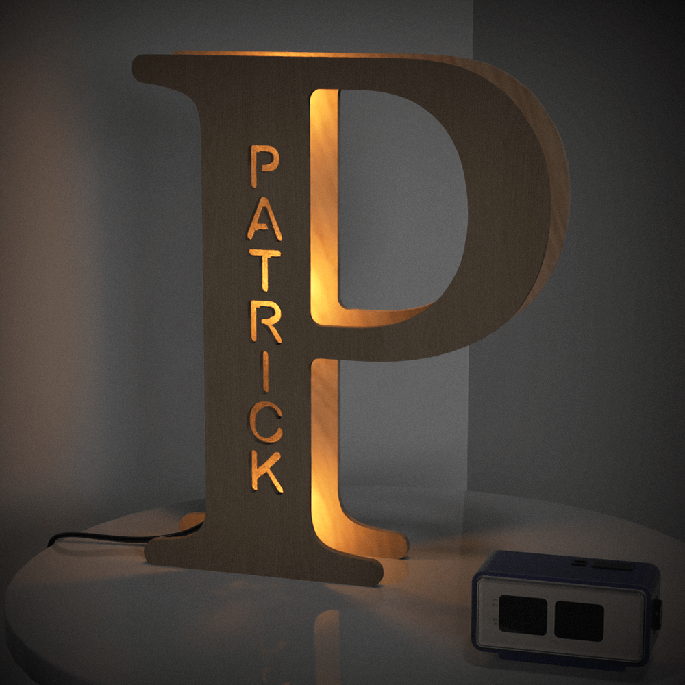 Wood Letter Light