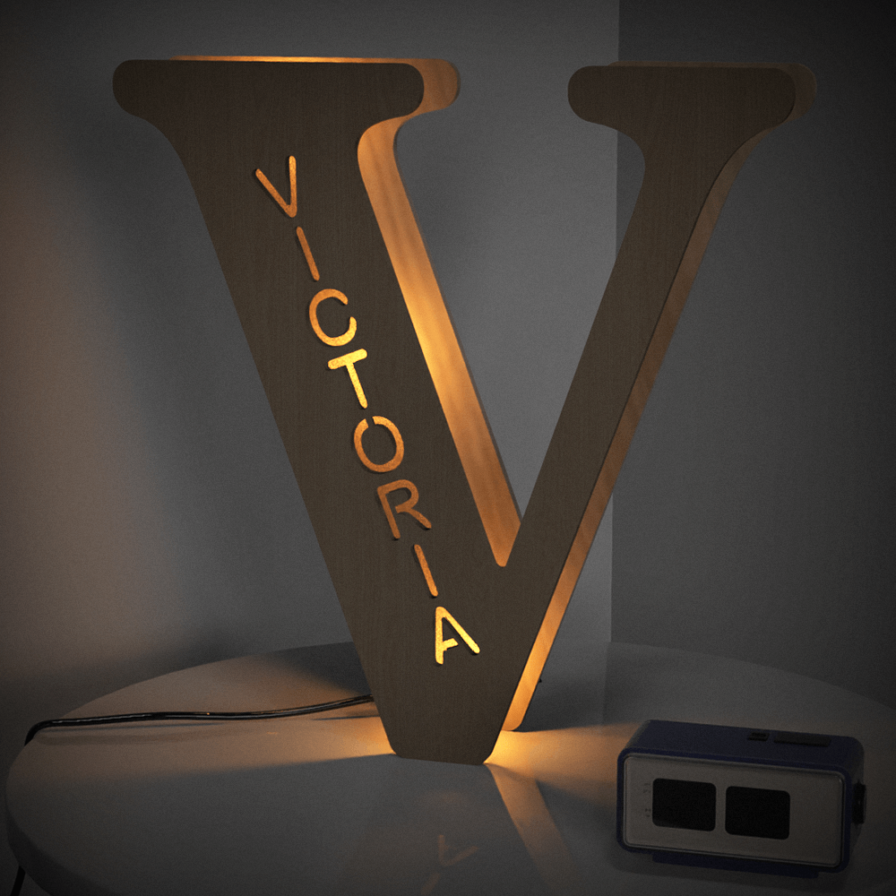 Wood Letter Light