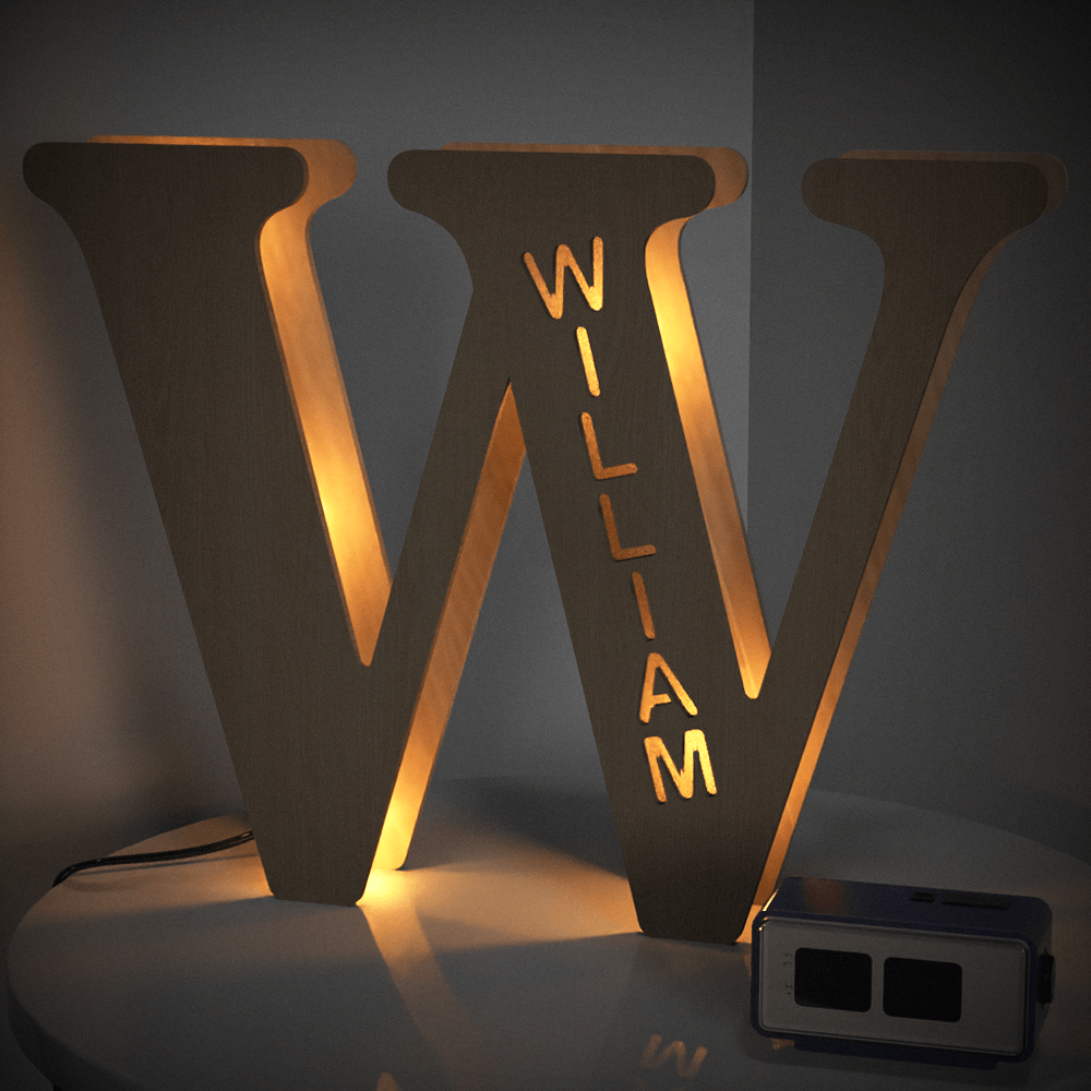 Wood Letter Light