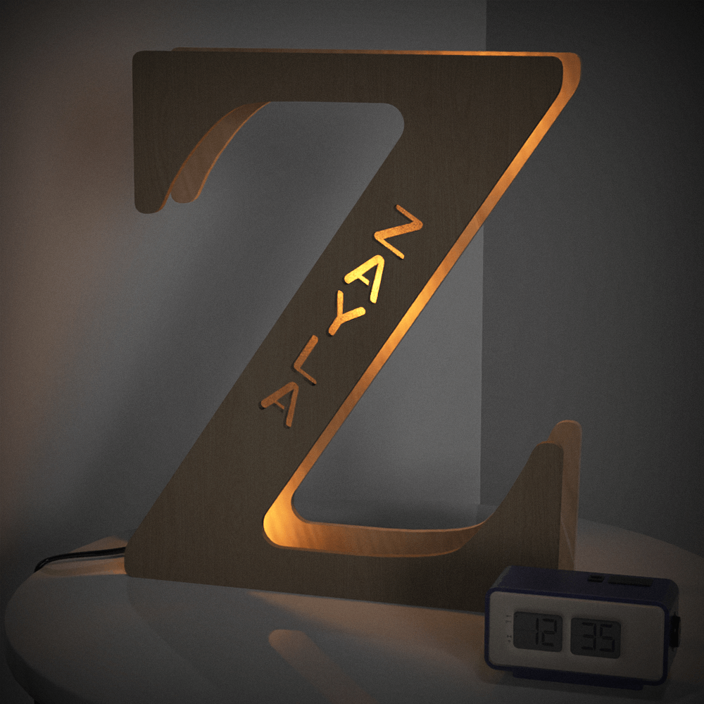 Wood Letter Light