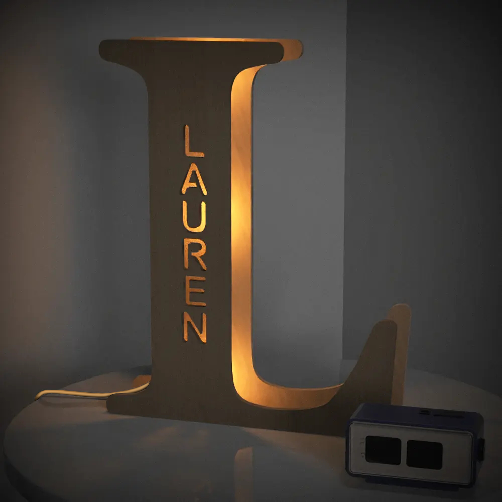 Wood Alphabet Light