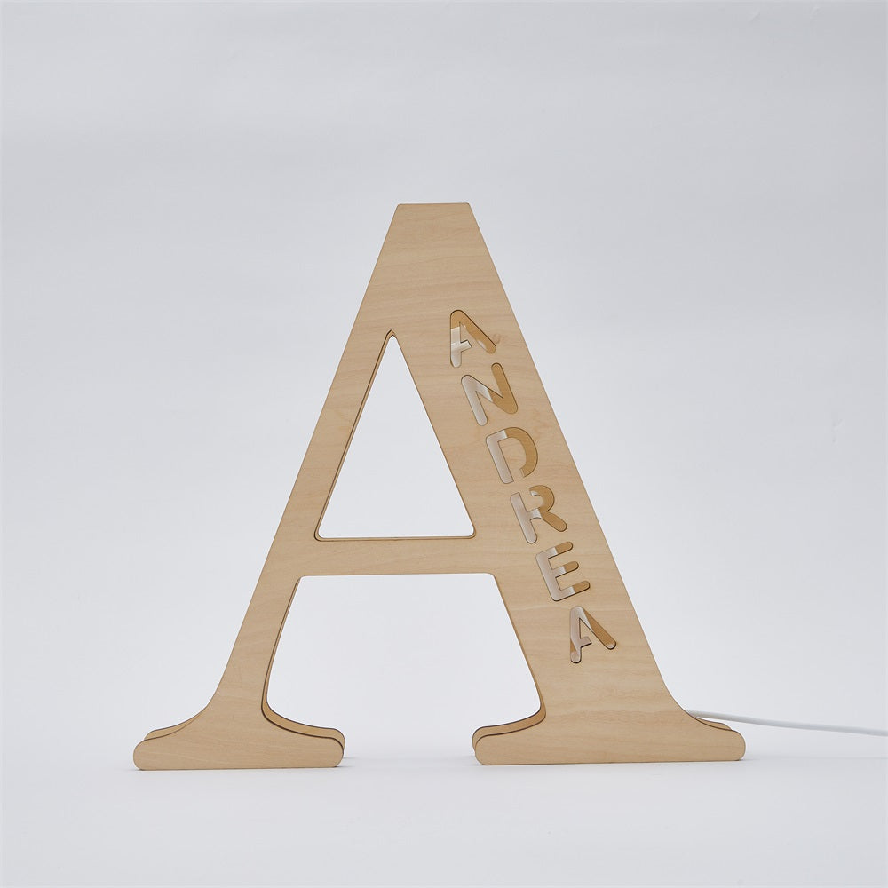 Wood Letter Light