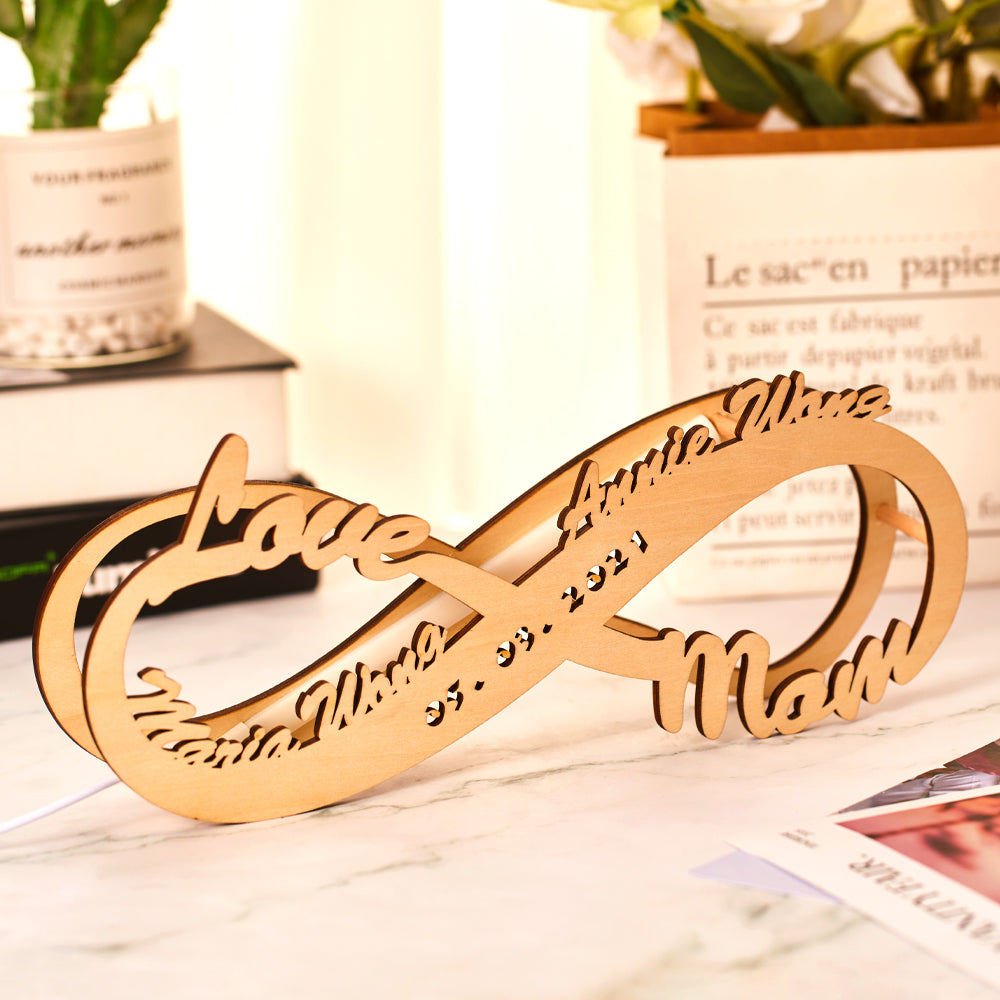 Wood Name Lamp