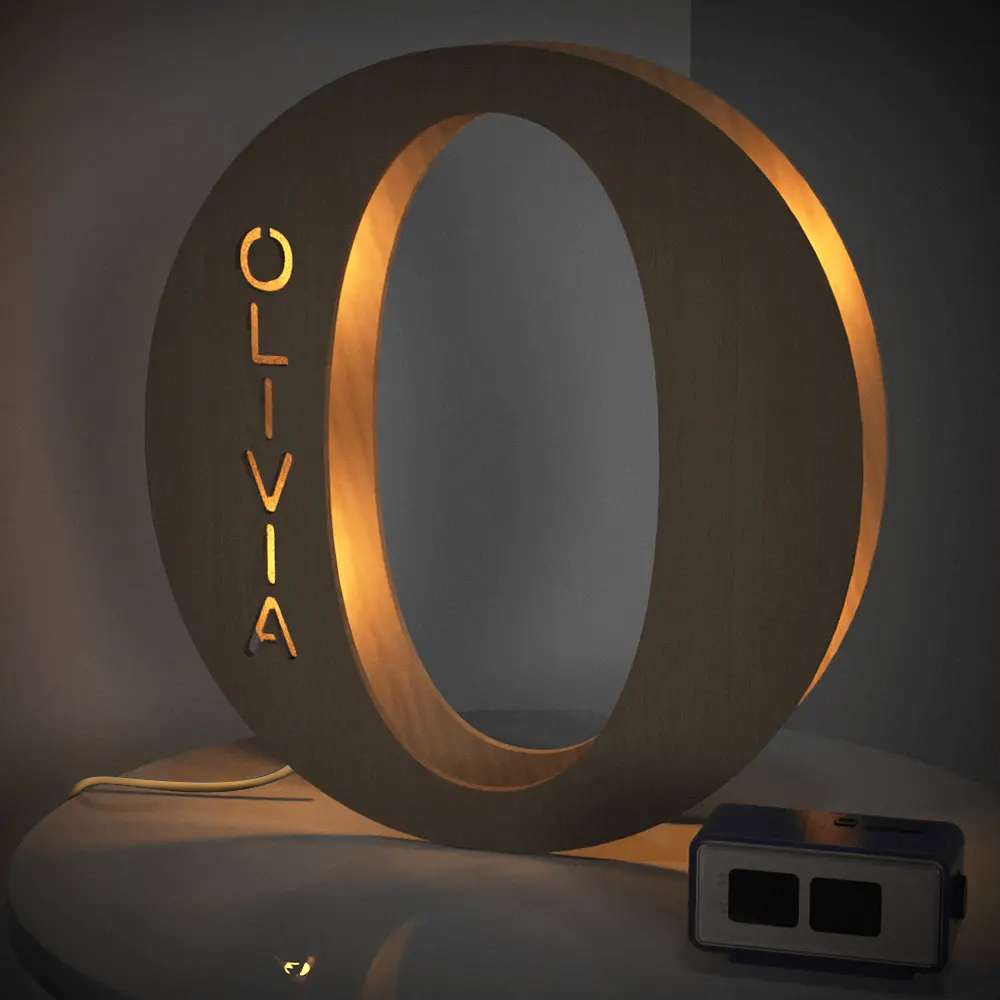 Wood Alphabet Light