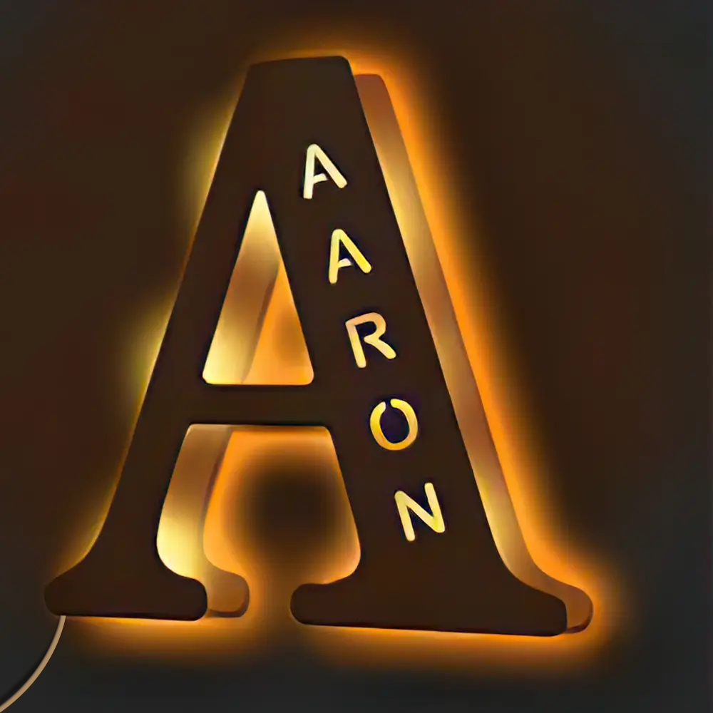 Wood Alphabet Light
