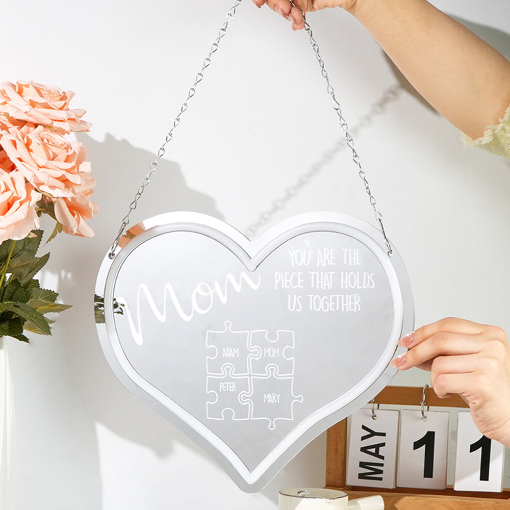 Mom Puzzle Mirror Light
