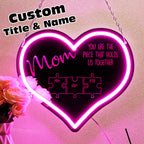 Mom Puzzle Mirror Light