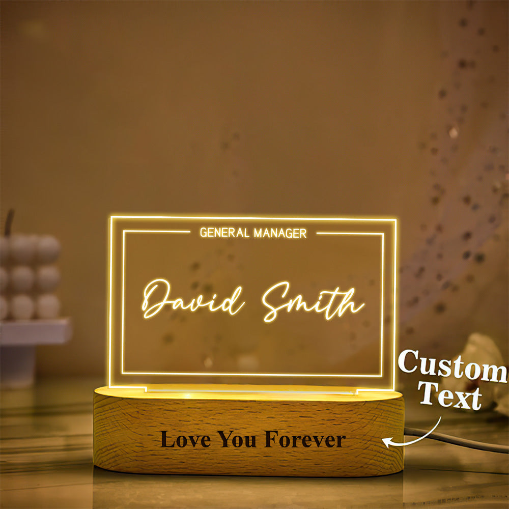 Name Sign Light